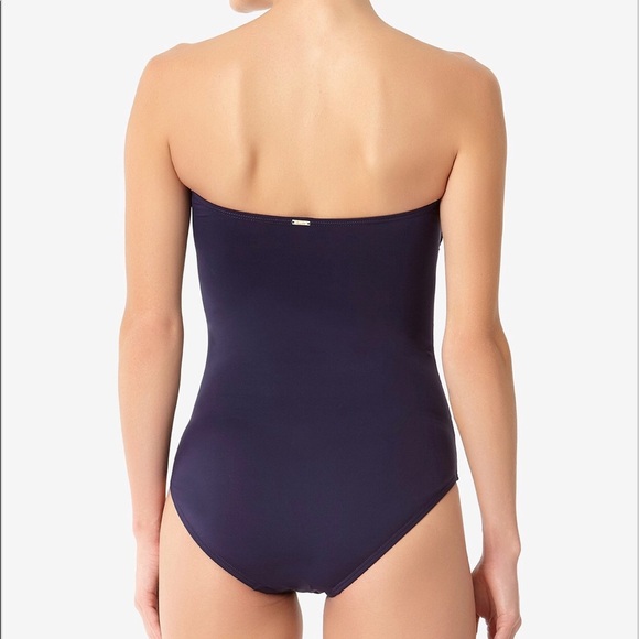 NWT Anne Cole Twist-Front Bandeau One-Piece Swimsuit - Picture 3 of 3